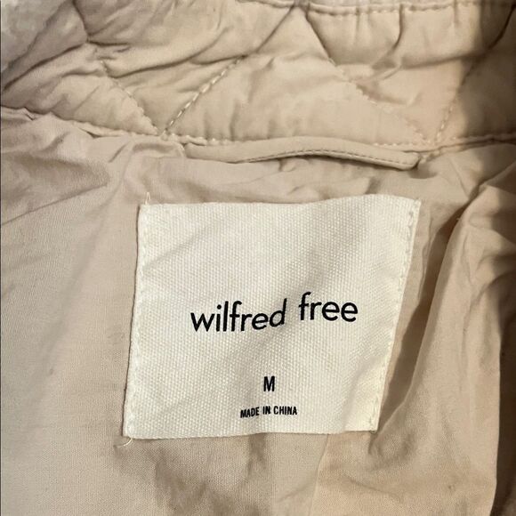 Wilfred Free The Ganna Shirt Jacket Cream Button Closure Pockets Shacket Modern - Picture 15 of 16